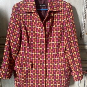 Stylish Multicolor Jacket with Turn-Back Cuffs